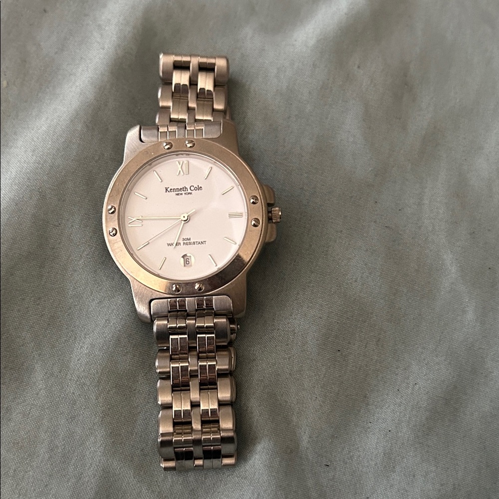 Kenneth Cole Two-Tone Stainless Steel Bracelet Watch - White Dial